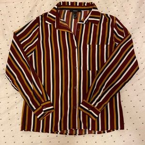 Multi colored striped button down- business wear